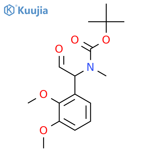 tert-butyl N-[1-(2,3-dimethoxyphenyl)-2-oxoethyl]-N-methylcarbamate structure