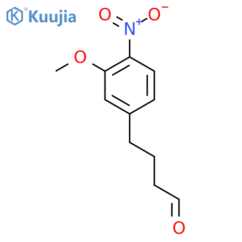 4-(3-Methoxy-4-nitrophenyl)butanal structure