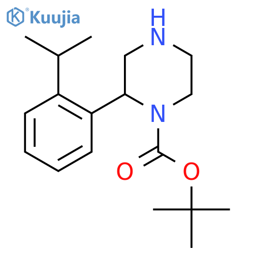 tert-butyl 2-2-(propan-2-yl)phenylpiperazine-1-carboxylate structure