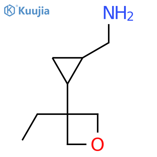 2-(3-ethyloxetan-3-yl)cyclopropylmethanamine structure