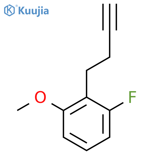 2-(but-3-yn-1-yl)-1-fluoro-3-methoxybenzene structure