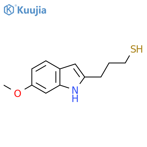 3-(6-methoxy-1H-indol-2-yl)propane-1-thiol structure