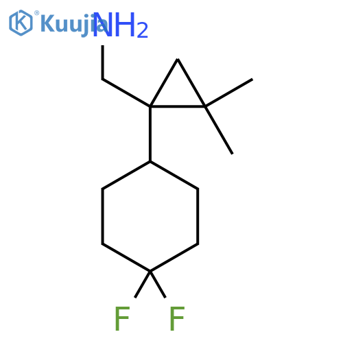 1-(4,4-difluorocyclohexyl)-2,2-dimethylcyclopropylmethanamine structure