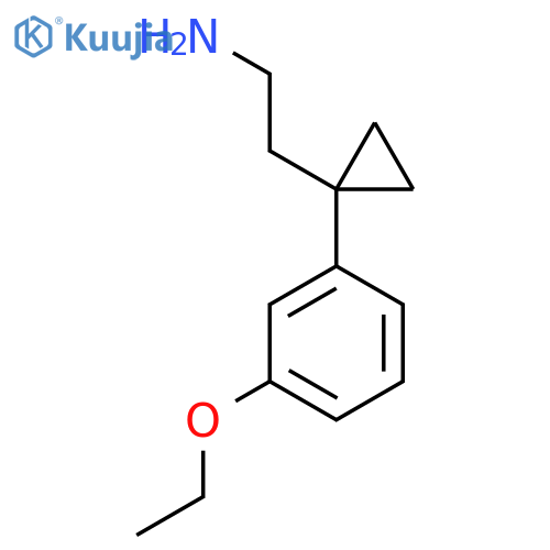 2-1-(3-ethoxyphenyl)cyclopropylethan-1-amine structure