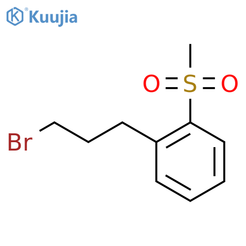 1-(3-bromopropyl)-2-methanesulfonylbenzene structure