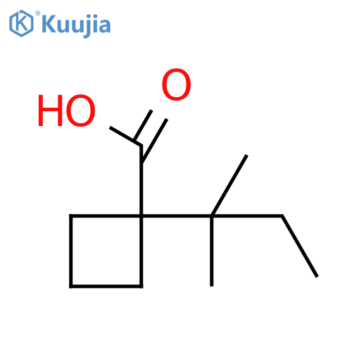 1-(2-methylbutan-2-yl)cyclobutane-1-carboxylic acid structure