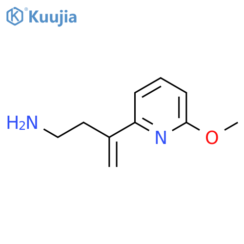 3-(6-methoxypyridin-2-yl)but-3-en-1-amine structure