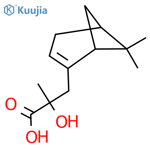 3-{6,6-dimethylbicyclo3.1.1hept-2-en-2-yl}-2-hydroxy-2-methylpropanoic acid structure