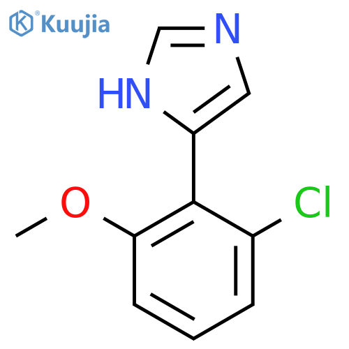 4-(2-chloro-6-methoxyphenyl)-1H-imidazole structure