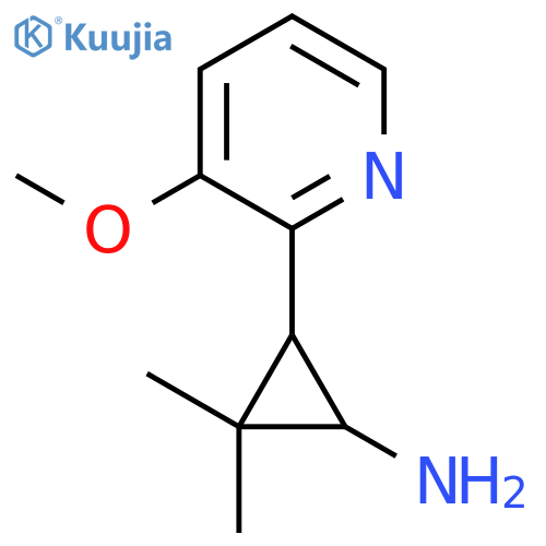 3-(3-methoxypyridin-2-yl)-2,2-dimethylcyclopropan-1-amine structure