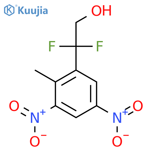 2,2-difluoro-2-(2-methyl-3,5-dinitrophenyl)ethan-1-ol structure