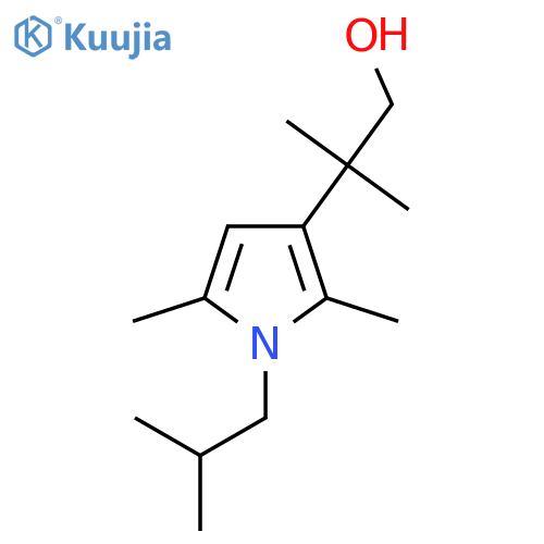 2-2,5-dimethyl-1-(2-methylpropyl)-1H-pyrrol-3-yl-2-methylpropan-1-ol structure