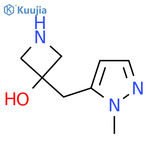 3-(1-methyl-1H-pyrazol-5-yl)methylazetidin-3-ol structure