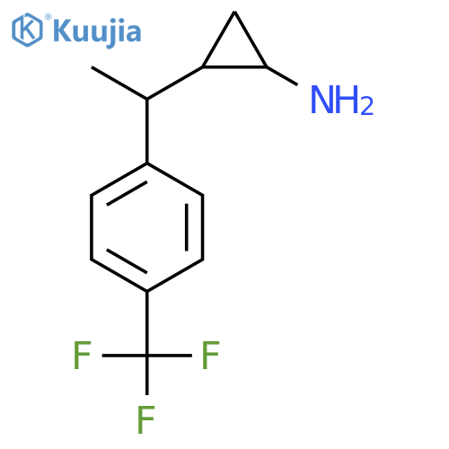 2-{1-4-(trifluoromethyl)phenylethyl}cyclopropan-1-amine structure