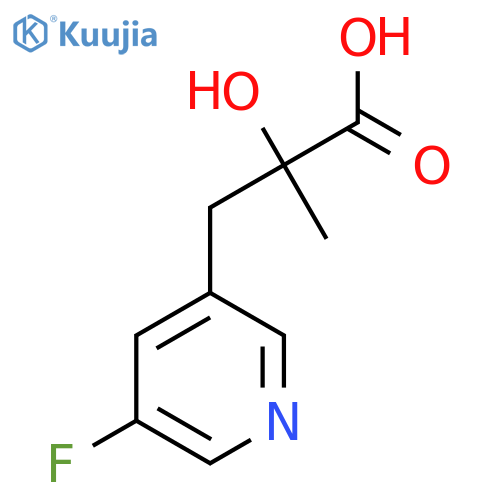 3-(5-fluoropyridin-3-yl)-2-hydroxy-2-methylpropanoic acid structure