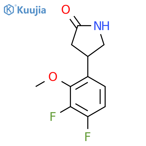 4-(3,4-difluoro-2-methoxyphenyl)pyrrolidin-2-one structure