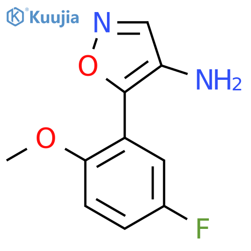 5-(5-fluoro-2-methoxyphenyl)-1,2-oxazol-4-amine structure