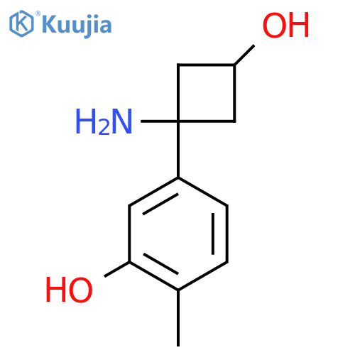 5-(1-amino-3-hydroxycyclobutyl)-2-methylphenol structure