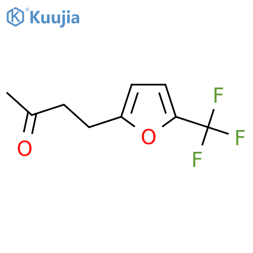 4-5-(trifluoromethyl)furan-2-ylbutan-2-one structure