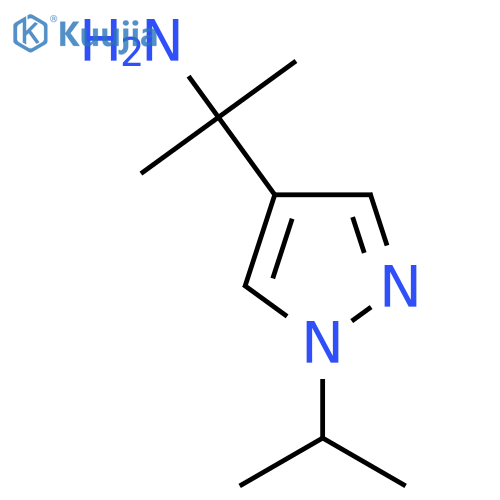 2-1-(propan-2-yl)-1H-pyrazol-4-ylpropan-2-amine structure