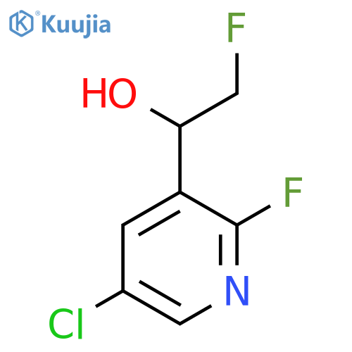 1-(5-chloro-2-fluoropyridin-3-yl)-2-fluoroethan-1-ol structure