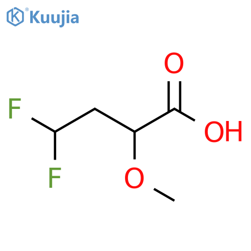 4,4-difluoro-2-methoxybutanoic acid structure