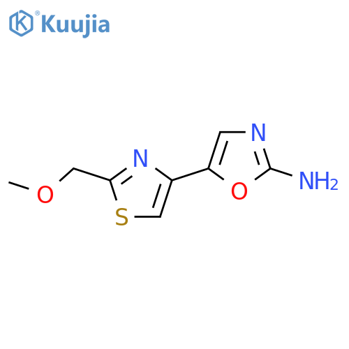 5-2-(methoxymethyl)-1,3-thiazol-4-yl-1,3-oxazol-2-amine structure