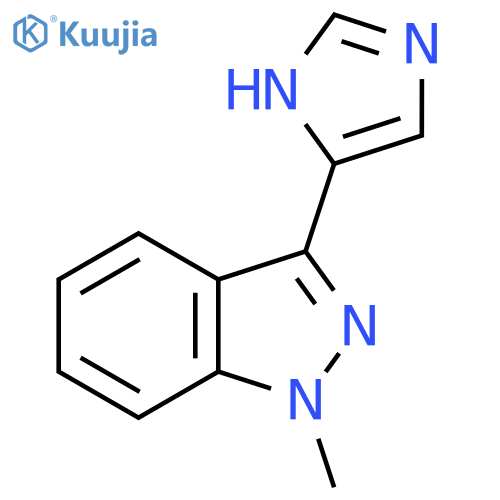 3-(1H-imidazol-4-yl)-1-methyl-1H-indazole structure