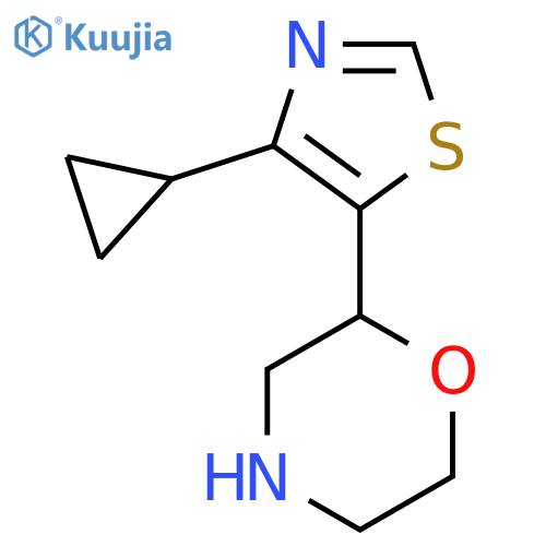 2-(4-cyclopropyl-1,3-thiazol-5-yl)morpholine structure