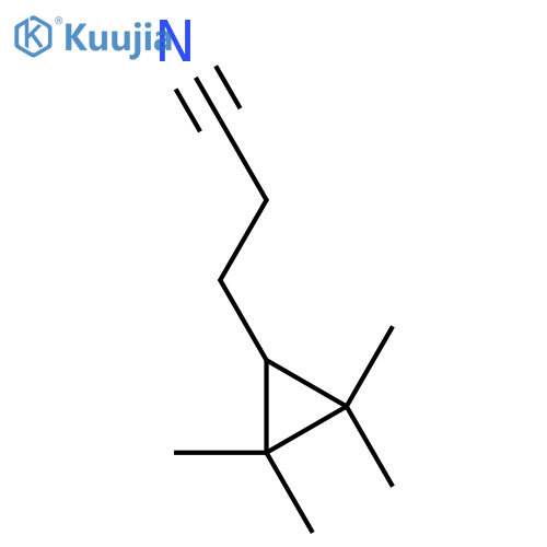 3-(2,2,3,3-tetramethylcyclopropyl)propanenitrile structure