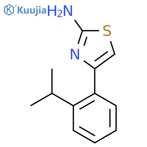 4-2-(propan-2-yl)phenyl-1,3-thiazol-2-amine structure
