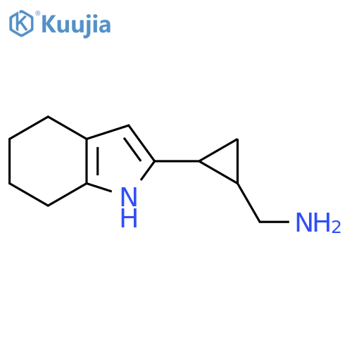 2-(4,5,6,7-tetrahydro-1H-indol-2-yl)cyclopropylmethanamine structure