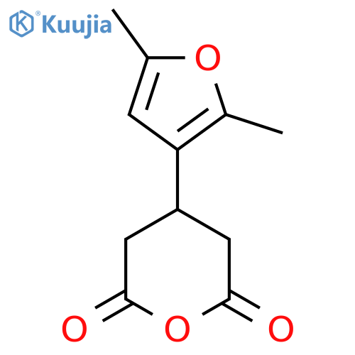 4-(2,5-dimethylfuran-3-yl)oxane-2,6-dione structure