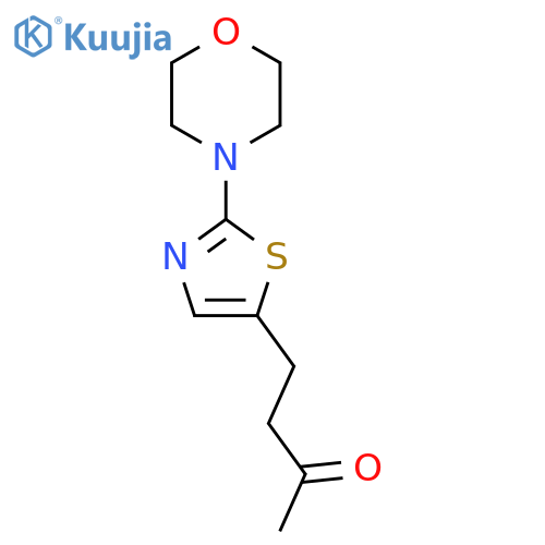 4-2-(morpholin-4-yl)-1,3-thiazol-5-ylbutan-2-one structure