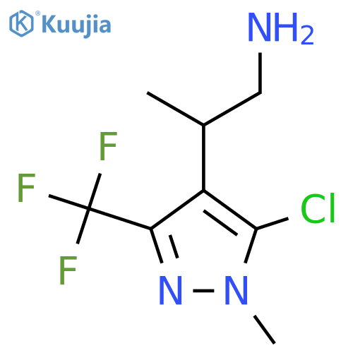 2-5-chloro-1-methyl-3-(trifluoromethyl)-1H-pyrazol-4-ylpropan-1-amine structure