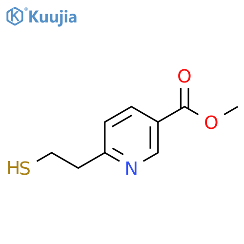 methyl 6-(2-sulfanylethyl)pyridine-3-carboxylate structure