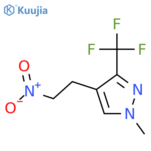 1-methyl-4-(2-nitroethyl)-3-(trifluoromethyl)-1H-pyrazole structure