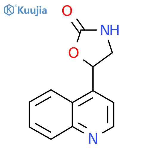 5-(quinolin-4-yl)-1,3-oxazolidin-2-one structure