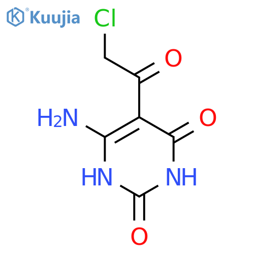 6-amino-5-(2-chloroacetyl)-1,2,3,4-tetrahydropyrimidine-2,4-dione structure