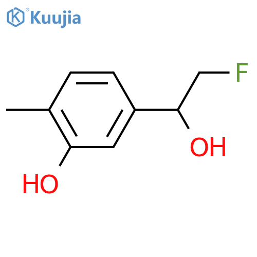 5-(2-fluoro-1-hydroxyethyl)-2-methylphenol structure