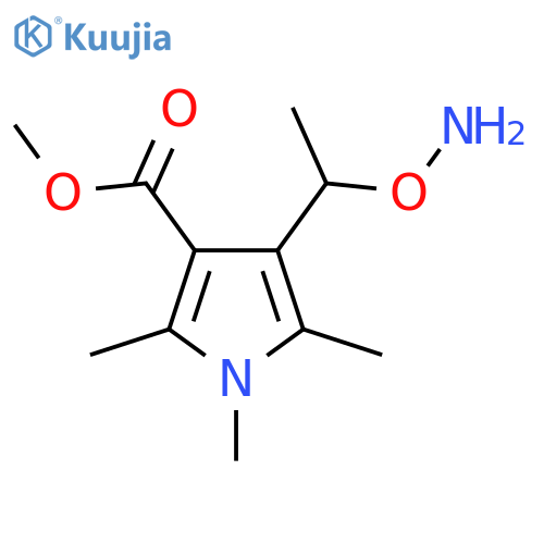 methyl 4-1-(aminooxy)ethyl-1,2,5-trimethyl-1H-pyrrole-3-carboxylate structure