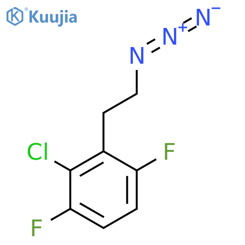 2-(2-azidoethyl)-3-chloro-1,4-difluorobenzene structure