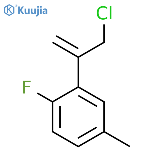 2-(3-chloroprop-1-en-2-yl)-1-fluoro-4-methylbenzene structure