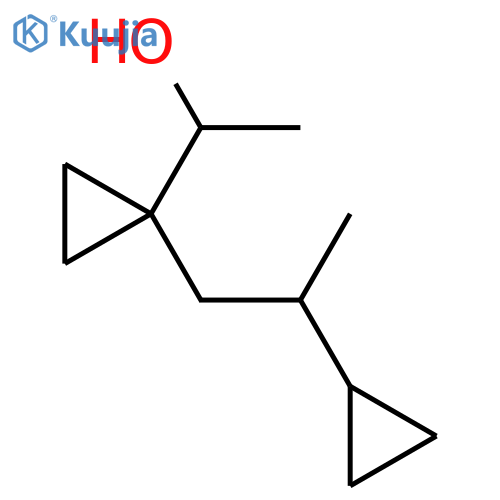 1-1-(2-cyclopropylpropyl)cyclopropylethan-1-ol structure