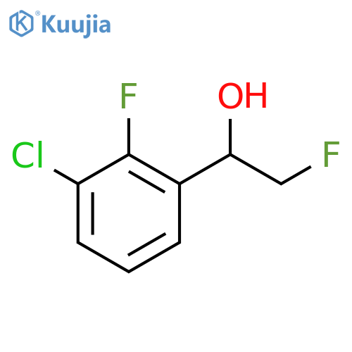 1-(3-chloro-2-fluorophenyl)-2-fluoroethan-1-ol structure