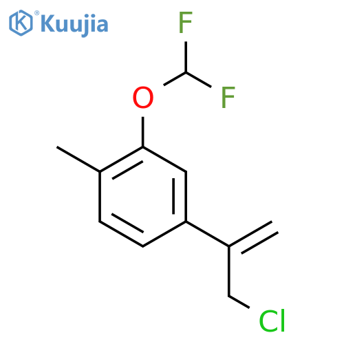 4-(3-chloroprop-1-en-2-yl)-2-(difluoromethoxy)-1-methylbenzene structure