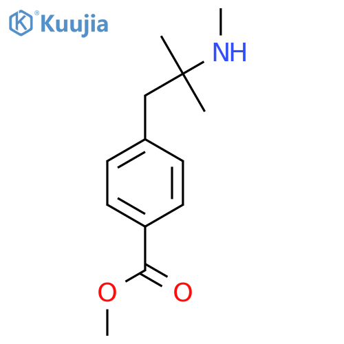 methyl 4-2-methyl-2-(methylamino)propylbenzoate structure