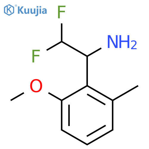 2,2-difluoro-1-(2-methoxy-6-methylphenyl)ethan-1-amine structure