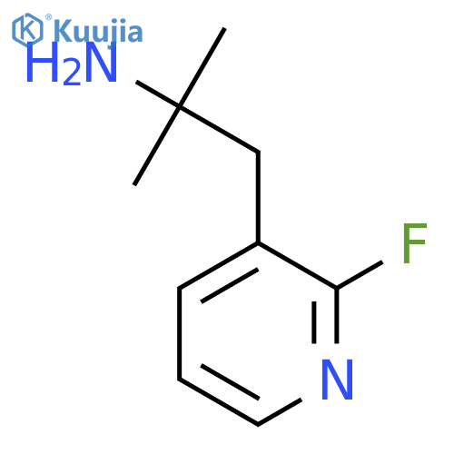 1-(2-fluoropyridin-3-yl)-2-methylpropan-2-amine structure