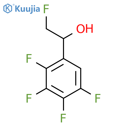 2-fluoro-1-(2,3,4,5-tetrafluorophenyl)ethan-1-ol structure